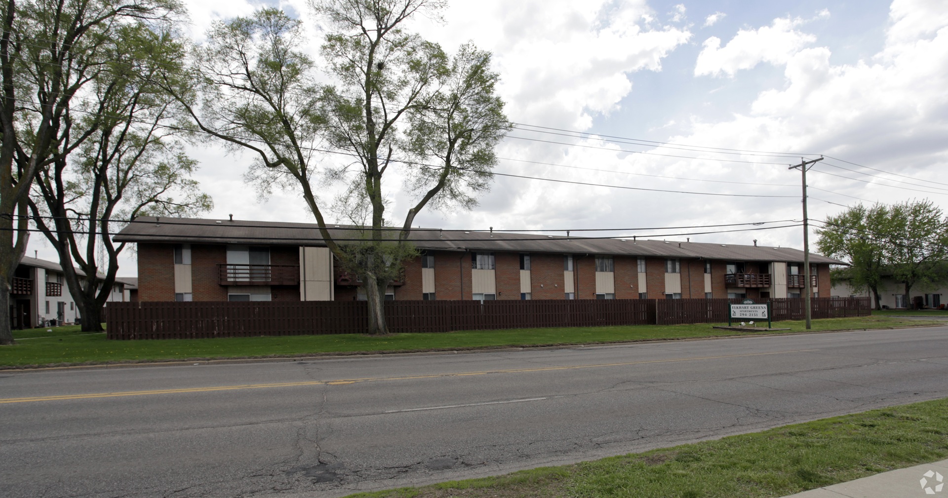 Elkhart Green Apartments exterior view in Elkhart, IN